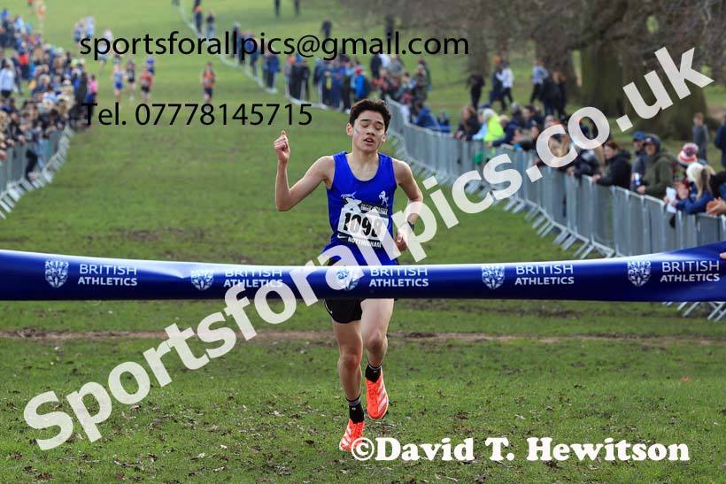 Boys Under-15s, 2024 CAU Inter Counties Cross Country Champs., Wollaton Park, Nottingham. Photo: David T. Hewitson/Sports for All Pics